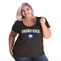 MMF - Curvy majica za žensku veličinu, do veličine - Virginia Beach