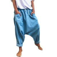 Levmjia ženske traperice plus hlače za čišćenje ljeto modne ženske ležerne džepove solidne pamučne mješavine vintage
