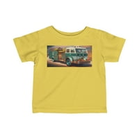 Američki pop umjetnost vatrogasna motor - dojenčad fini dres majice