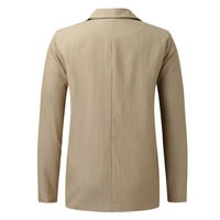 Odijelo za kaput za žene gornja odjeća lagani Kaputi dugih rukava radni uredski sako jakna jednobojni kardigan