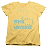 Trevco Wood146-WT- Woodstock Dove Puni majicu s tiskom za tisak, banana- mala
