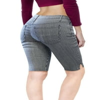 Ženske bermudske kratke hlače s rastezljivim unutarnjim šavom