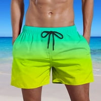 + Muške casual modne gradijentne kratke hlače s džepovima, hlače za plažu s elastičnim strukom, muške Traper Hlače