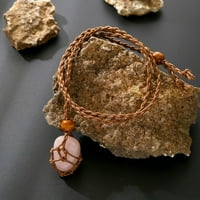 Prazan držač ogrlice prazan držač kamena pletena mreža 5 dekor užeta Privjesak 93 98