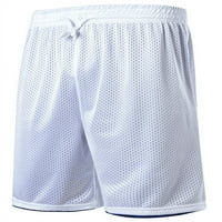 Muške sportske kratke hlače za muškarce, reverzibilne košarkaške hlače u tamnoplavoj i bijeloj boji