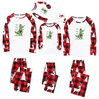 Dječja odjeća za roditelje i djecu Topla Božićna odjeća za roditelje i djecu s printom Gingham Dječji kostim za