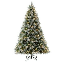 7-metarsko umjetno božićno drvce s osvjetljenjem s prozirnim žaruljama s popisa s popisa
