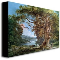 Zaštitni znak likovna umjetnost Drevno stablo bukova, 1794. Platno zidna umjetnost Paul Sandby