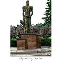 Državno sveučilište Michigan, Spartan, slike kampusa, litografski pečat