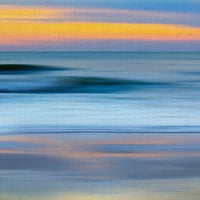 Umjetnička galerija remek -djela Pastel Sunset Coast B. Friel Canvas Art Print 22 28