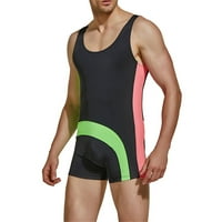 Muški elastični jednodijelni brzosušeći kupaći kostim za sportove na otvorenom i slobodno vrijeme u boji