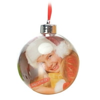 Aerream božićna kuglica s navojenim poklopcem osjetljivi otvor za zatvaranje dizajna glatka površina božićni ukras