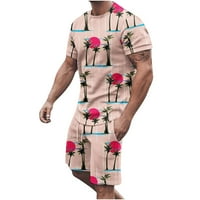 Muške kratke odjeće modne ljetne trenirke ležerni Set Majica kratkih rukava i kratkih hlača set odjeće za plažu