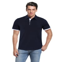 Muške košulje s ovratnikom i kratkim rukavima, Polo majica za golf suhog kroja, sportske Ležerne majice koje odbijaju