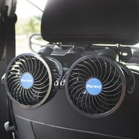 Automobilski ventilator, 12V Električni automatski ventilator za hlađenje za stražnje sjedalo, naslon za glavu