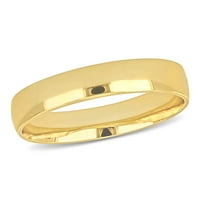 Muški zaručnički prsten od 14k žutog zlata udobno pristaje