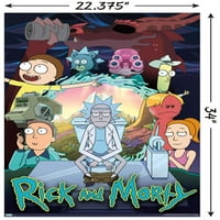Zidni plakat benda Rick & Mortie-sezona, 22.375 34