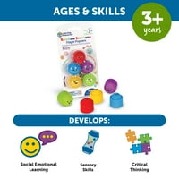 Učenje resursa Rainbow Emotions Poppers -, igračke za socijalno emocionalno učenje za dječake i djevojčice u dobi
