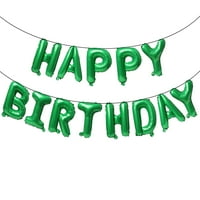 Rođendanski baloni od zelene aluminijske folije za rođendanske zabave