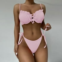 Kupaći kostim seksi odjeća Bikini tange kupaći kostim s dva trokuta kupaći kostim za žene Kupaći Kostimi set odjeće