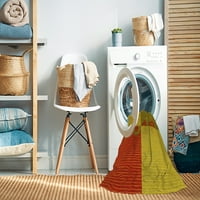 Prostirke za pranje rublja u zatvorenom prostoru, kvadratne prijelazne prostirke od mahagonija smeđe boje, površine