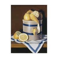 Zaštitni znak likovna umjetnost 'plavi prugasti limun' platno umjetnost Cecile Baird