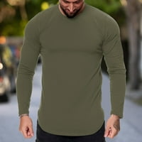 Muška grafička majica ležerna sportska majica za fitness na otvorenom sa zakrivljenim rubom jednobojne majice