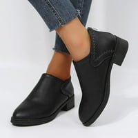 Ženske cipele Gležnjače za žene čizme s niskom potpeticom modni dizajn debelih potpetica natikače Casual cipele