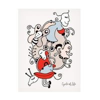 Oodlies 'Cycle of Life' Canvas Art