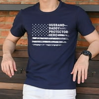 FamilyLoveShop LLC tata USA zastave Patriotska košulja, muž, zaštitnik, muška košulja, majica Dana oca