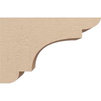 Ekena Millwork 4 W 12 D 8 H serija klasika New Brighton grubo cedar drvena zgloba drvenaca Corbel, primed tan
