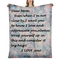 Poklon deka za mamu-prevelika deka od flisa, lagana, super mekana, ugodna, luksuzna deka za posteljinu, tvornička
