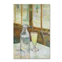 Zaštitni znak stol u kafiću s apsintom van Goghovo ulje na platnu
