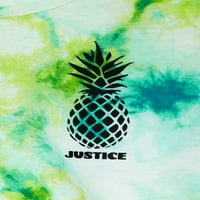 Justice Girls Tie-boja Tie-Front Grafička majica, veličine 5- & Plus