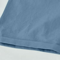 Odeerbi 4. srpnja Patriotska pamučna posteljina Bermuda kratke hlače za žene modne tiskane uske kratke hlače s