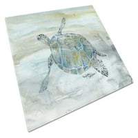 Daska za rezanje od akvarelnog stakla morska kornjača velika