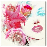 Wynwood Studio Fashion and Glam Wall Art Canvas Otistavlja portreti 'Kino Queen' - ružičasta, bijela