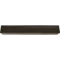 Ekena Millwork 4 H 4 D 48 W grubi Cedar Fau Wood Kamin Mantel, Premium Walnut