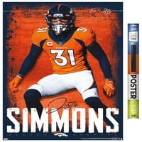 Zidni poster Denver Broncos-Justin Simmons, 22.375 34