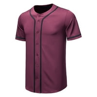 Muške košulje, modna ležerna bejzbolska jakna s kratkim rukavima, Majica