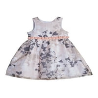 Uskrsna haljina za djevojčice Bez rukava s cvjetnim strukom, veličine 4-6 inča