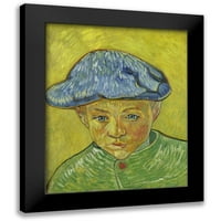 Van Gogh, Vincent Black Modern Framed muzejski umjetnički tisak pod nazivom - Portret Camille Roulin