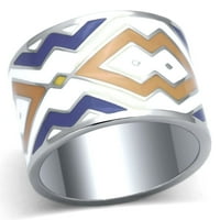 TK - visoko polirani prsten od nehrđajućeg čelika s epoksidom u više boja