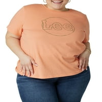 Lee ženska plus size logotip majice