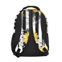 Ljetna nježna školska torba sa suncokretom novost tiskana putna školska torba sa bočnim džepovima za studente