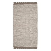 Jednobojni tkani pamučni tepih od 2' 5', tirkizni, 3 '5'