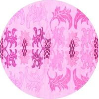 Ahgly Company zatvoreni krug Sažetak ružičastih prostirki, 7 'krug