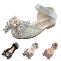 Modne sandale za djevojčice, plesna haljina, princezine cipele s biserima i rhinestones, veliki luk