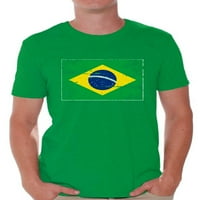 Neudobni stilovi majica s brazilskom zastavom za muškarce majica s brazilskim nogometom pokloni iz Brazila Zastava