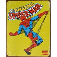 Vintage Metal Art Spider-Man Dekorativni limen znak
